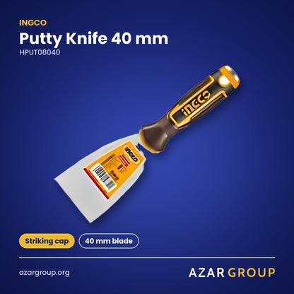 INGCO HPUT08040 Putty Knife 40 mm – Striking cap, 40 mm blade