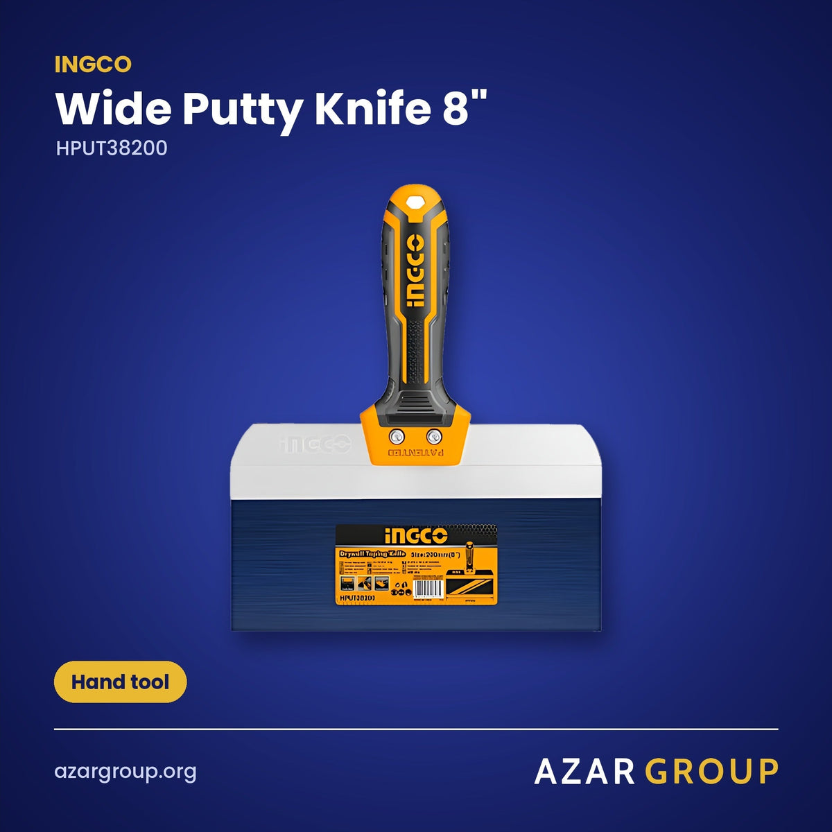 INGCO HPUT38200 Wide Putty Knife 8" – Hand tool