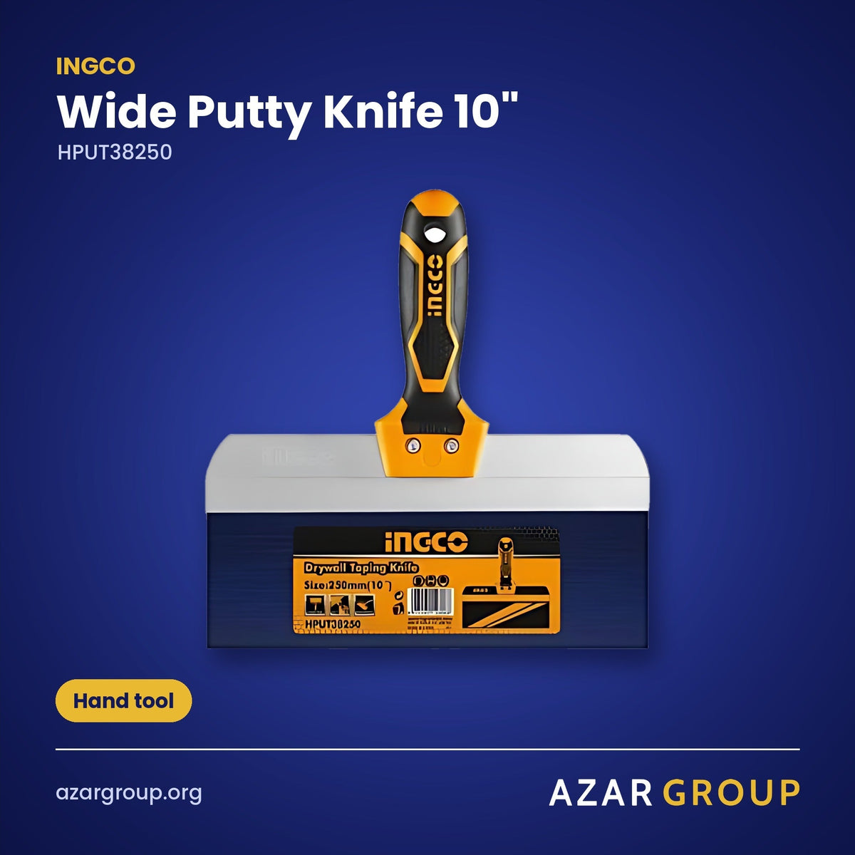 INGCO HPUT38250 Wide Putty Knife 10" – Hand tool