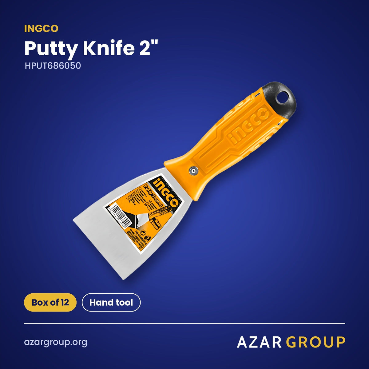 INGCO HPUT686050 Putty Knife 2" – Box of 12, Hand tool
