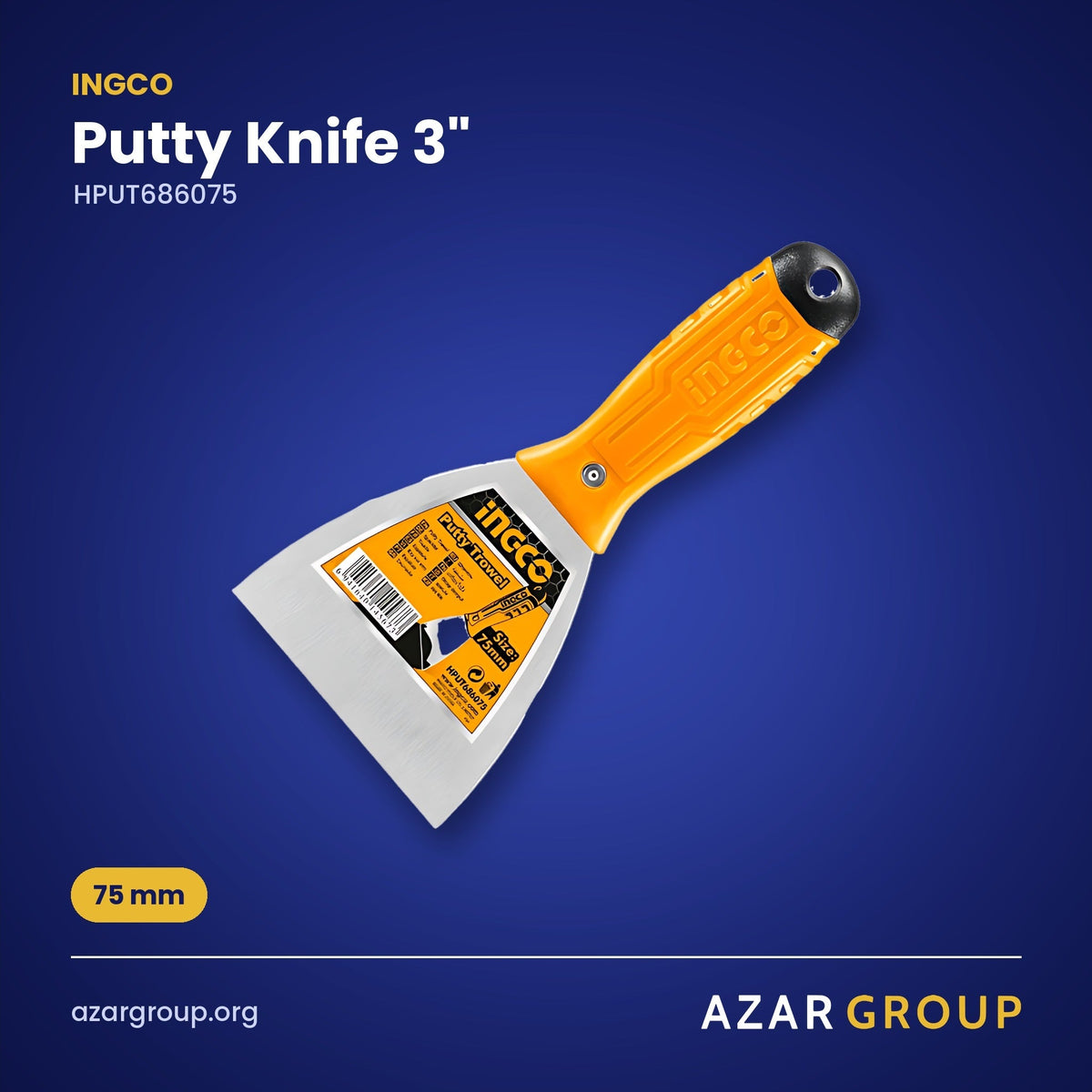 INGCO HPUT686075 Putty Knife 3" – 75 mm
