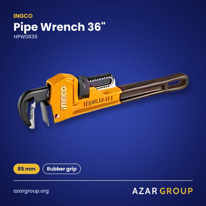 INGCO HPW0836 Pipe Wrench 36" – 85 mm, Rubber grip