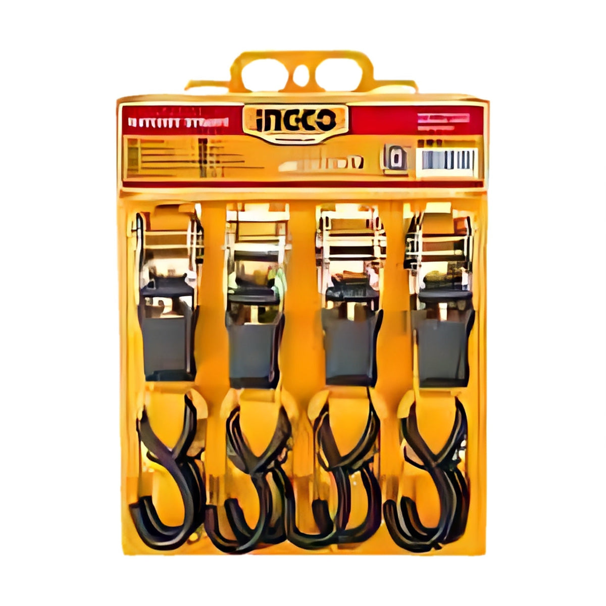 INGCO HRSP065607 Ratchet Tie Down Strap Set 0.65T