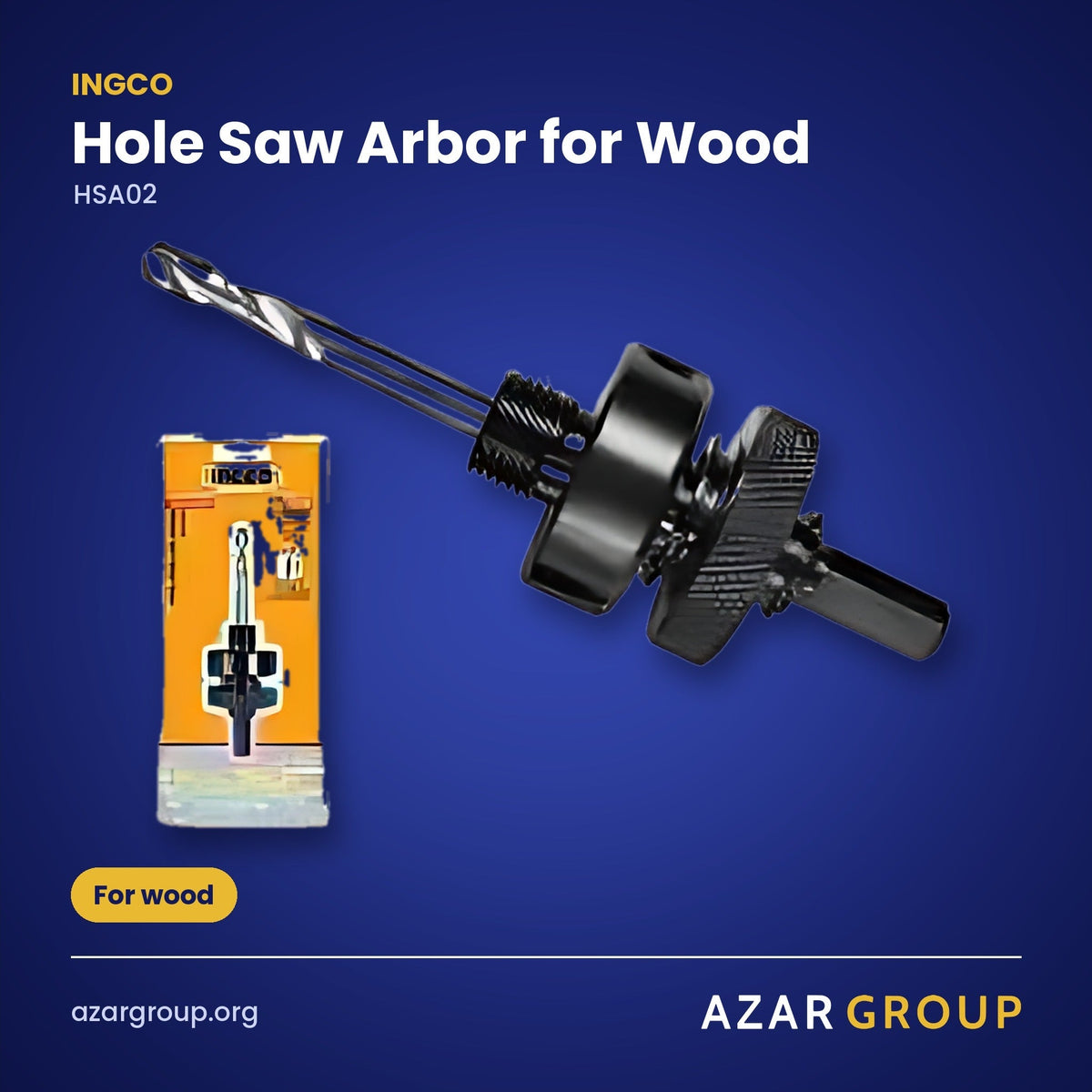 INGCO HSA02 Hole Saw Arbor for Wood – For wood