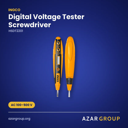 INGCO HSDT2201 Digital Voltage Tester Screwdriver – AC 100–500 V