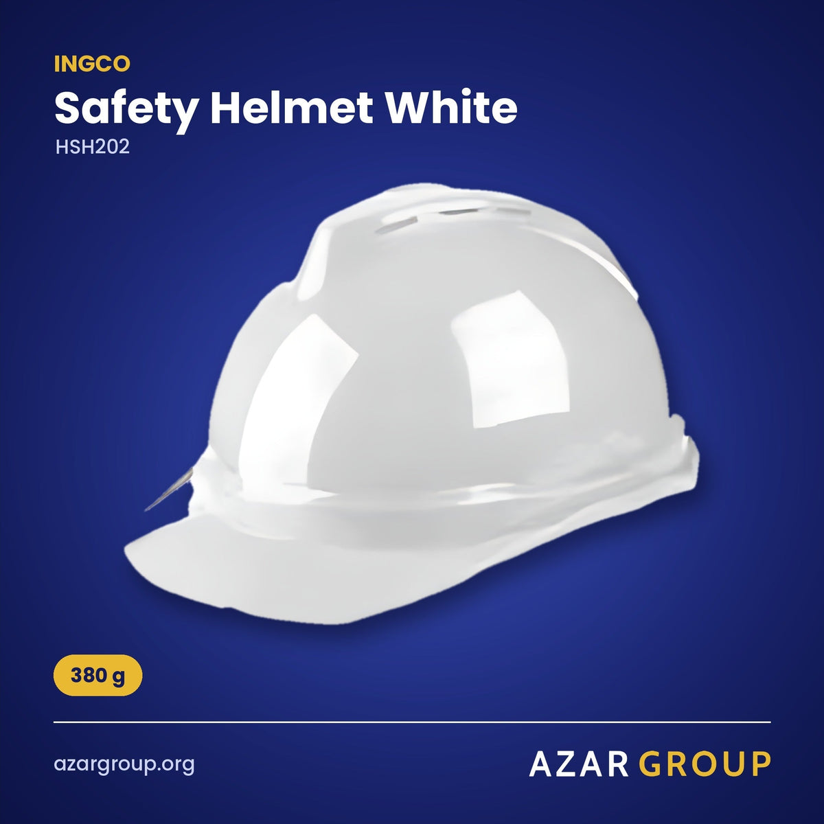 INGCO HSH202 Safety Helmet White – 380 g