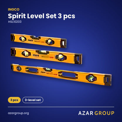 INGCO HSL10203 Spirit Level Set 3 pcs – 3 pcs, 3-level set