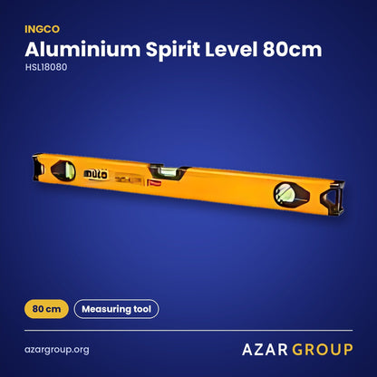 INGCO HSL18080 Aluminium Spirit Level 80cm – 80 cm, Measuring tool