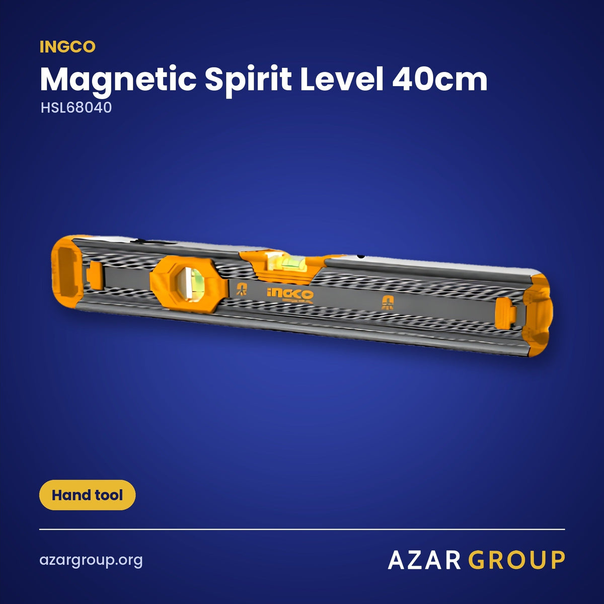 INGCO HSL68040 Magnetic Spirit Level 40cm – Hand tool