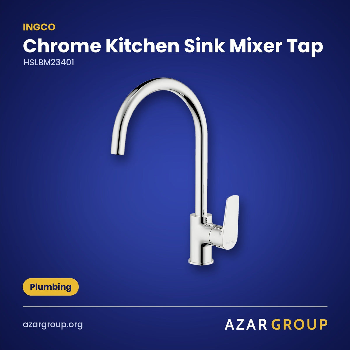 INGCO HSLBM23401 Chrome Kitchen Sink Mixer Tap – Plumbing