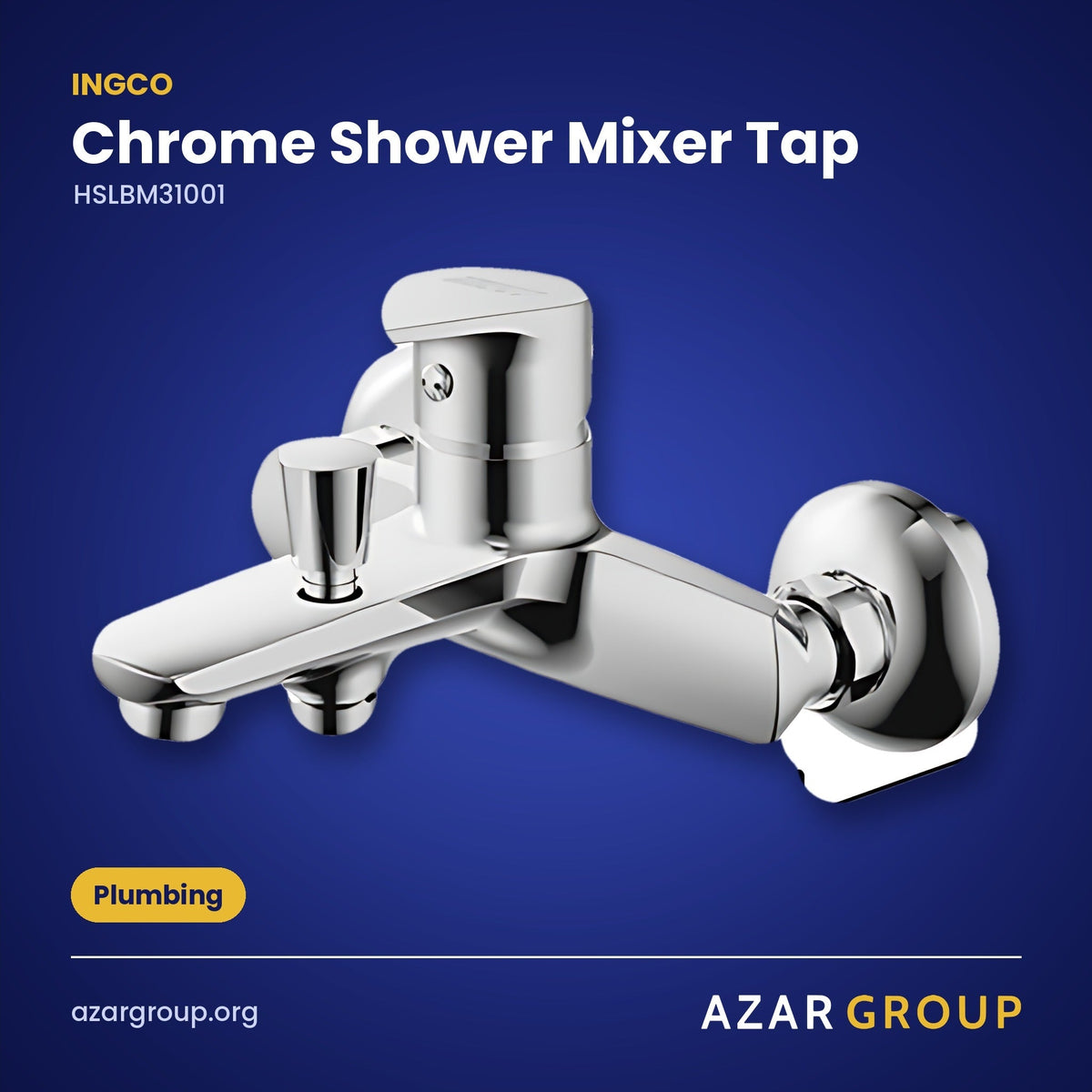 INGCO HSLBM31001 Chrome Shower Mixer Tap – Plumbing