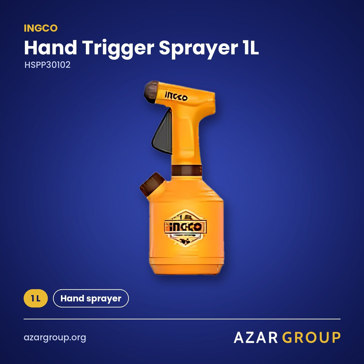 INGCO HSPP30102 Hand Trigger Sprayer 1L – 1 L, Hand sprayer
