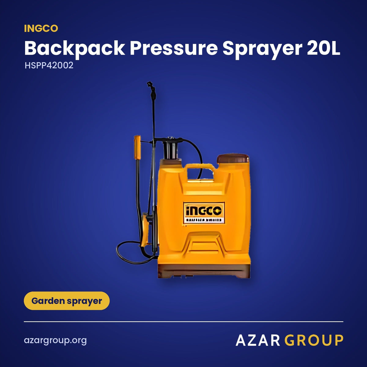 INGCO HSPP42002 Backpack Pressure Sprayer 20L – Garden sprayer