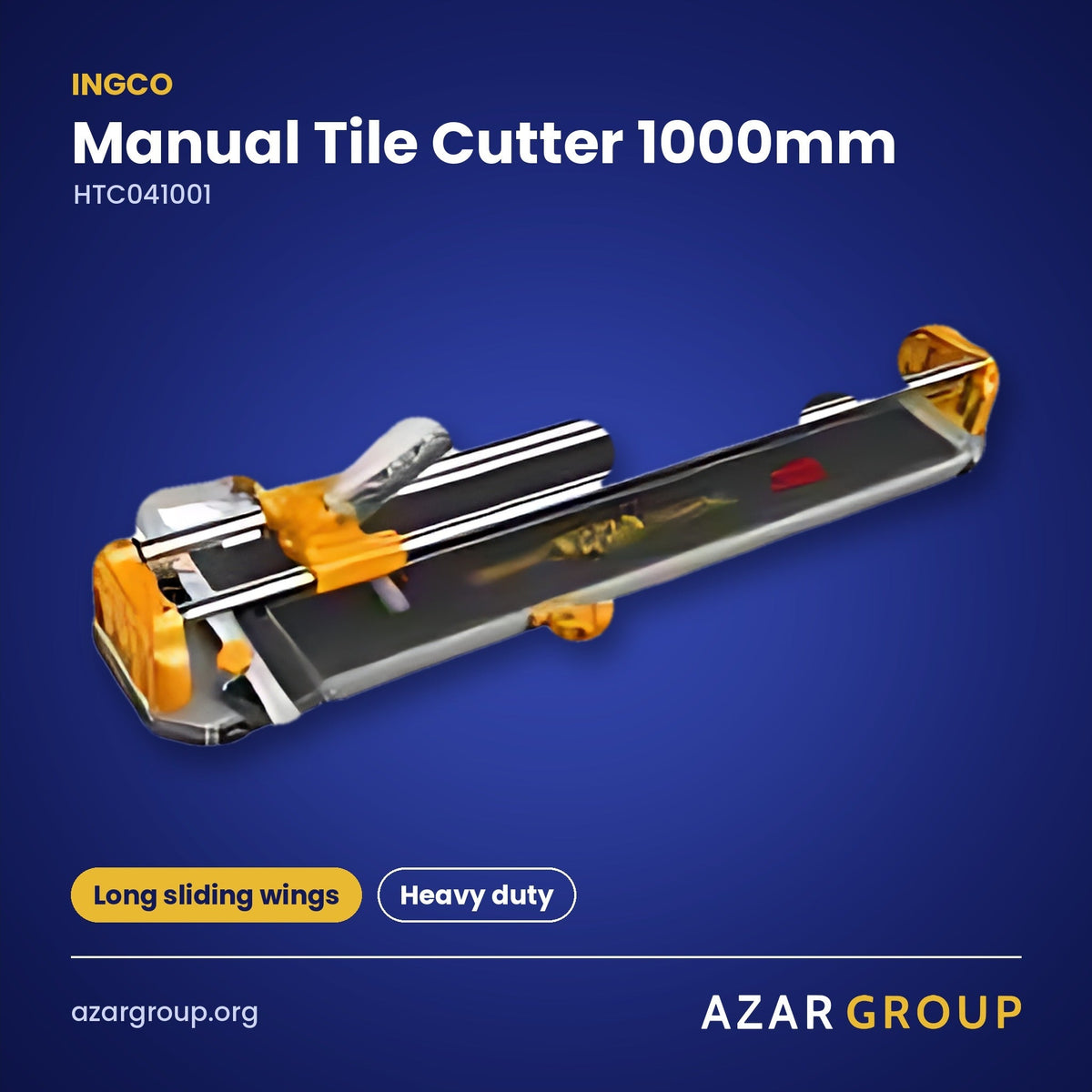 INGCO HTC041001 Manual Tile Cutter 1000mm – Long sliding wings, Heavy duty