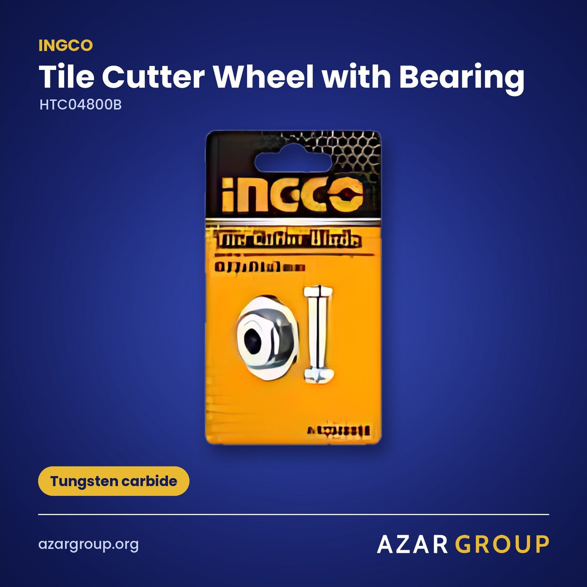 INGCO HTC04800B Tile Cutter Wheel with Bearing – Tungsten carbide