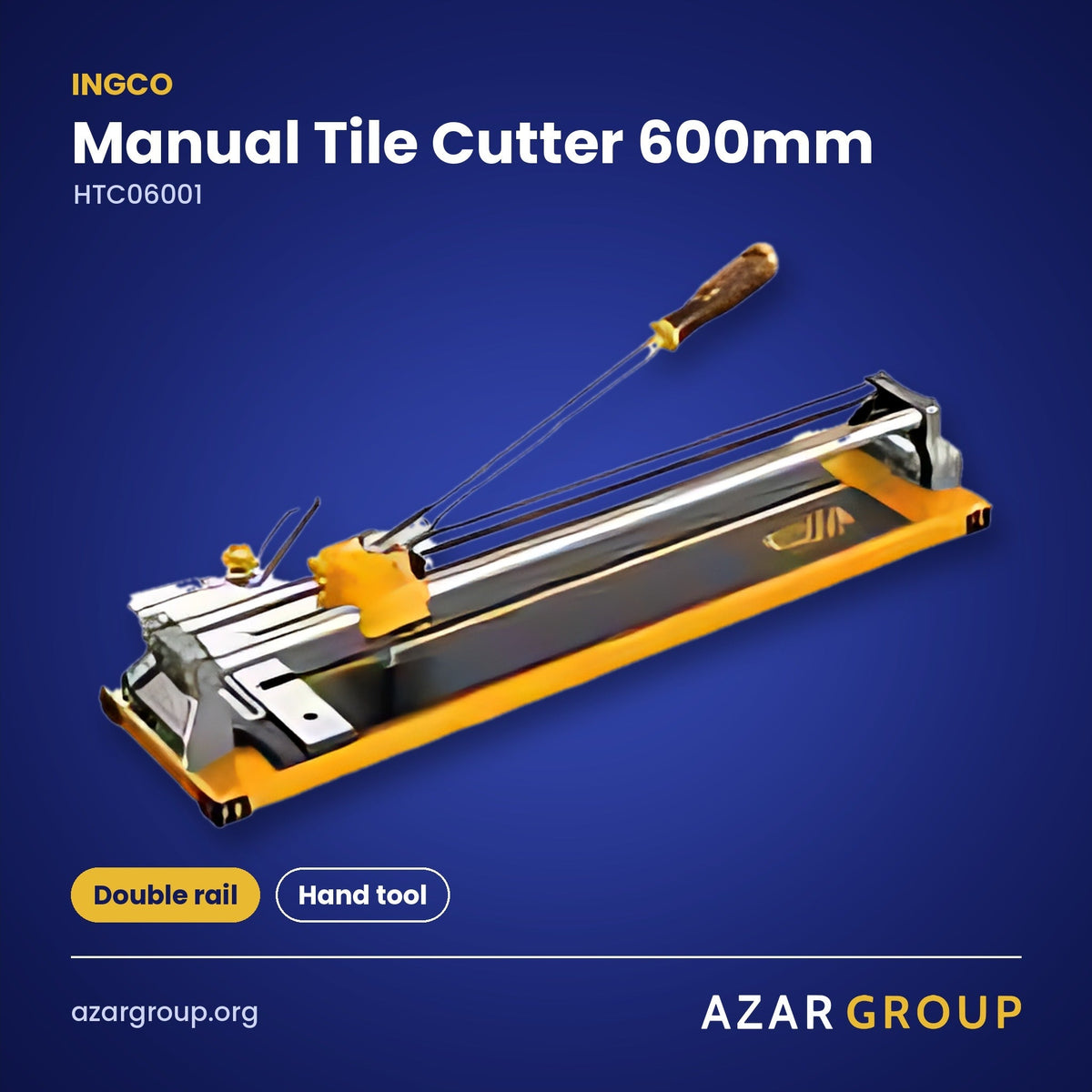 INGCO HTC06001 Manual Tile Cutter 600mm – Double rail, Hand tool
