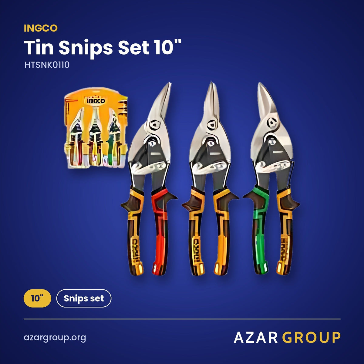 INGCO HTSNK0110 Tin Snips Set 10" – 10", Snips set