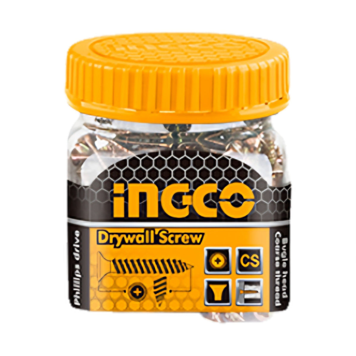 INGCO HWBS3502511 Yellow Wood Screws ST3.5x25mm