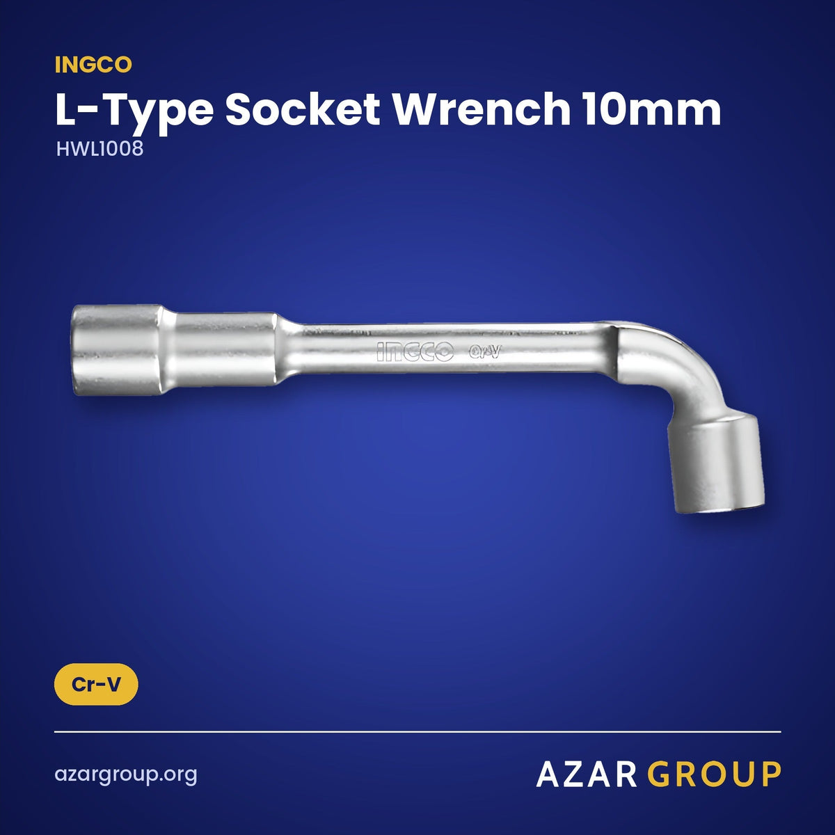 INGCO HWL1008 L-Type Socket Wrench 10mm – Cr-V