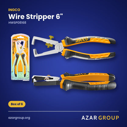 INGCO HWSP08168 Wire Stripper 6" – Box of 6