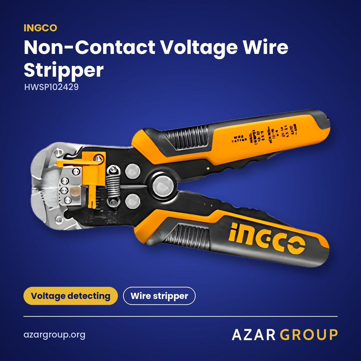 INGCO HWSP102429 Non-Contact Voltage Wire Stripper – Voltage detecting, Wire stripper