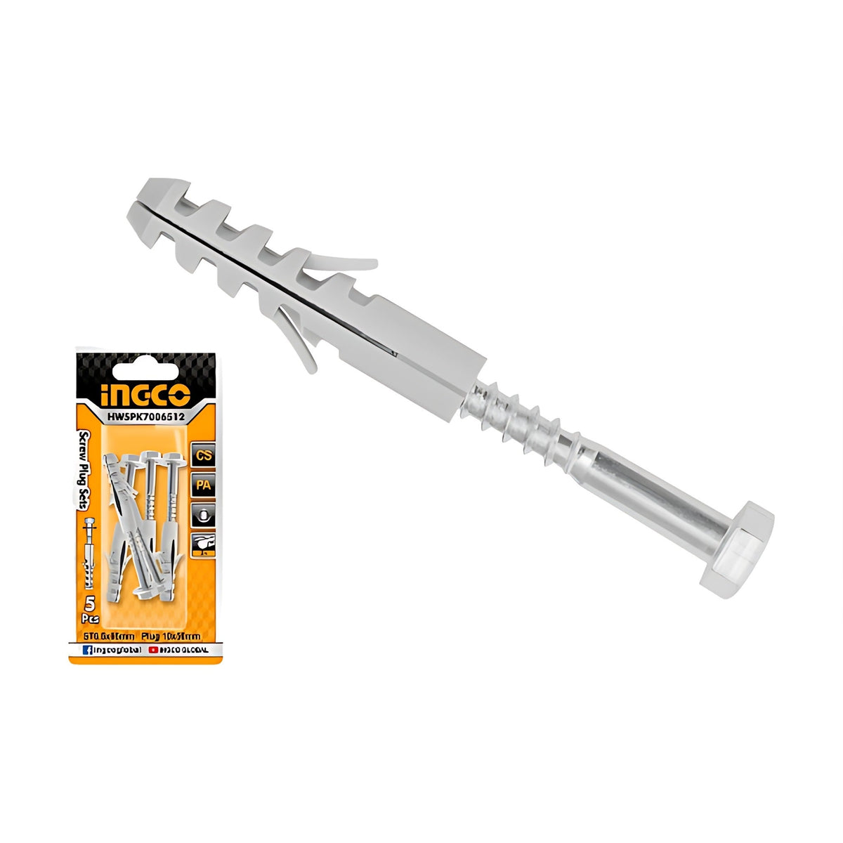 INGCO HWSPK7006512 Hex Head Screw & Plug Set