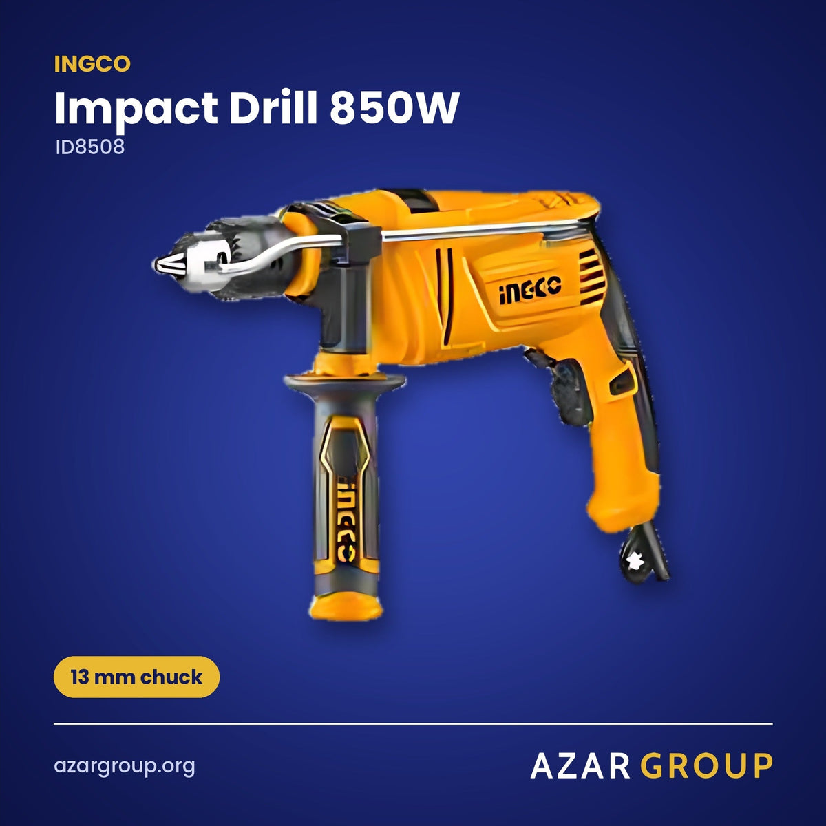 INGCO ID8508 Impact Drill 850W – 13 mm chuck