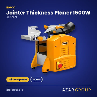 INGCO JAP15001 Jointer Thickness Planer 1500W – Jointer + planer, 1500 W
