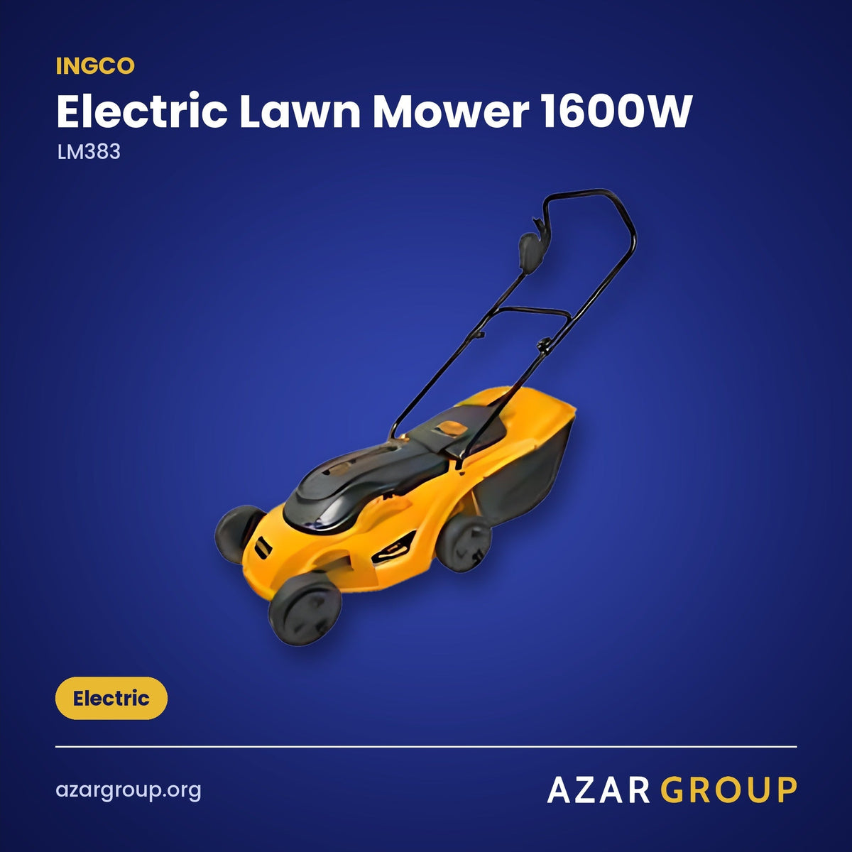 INGCO LM383 Electric Lawn Mower 1600W – Electric