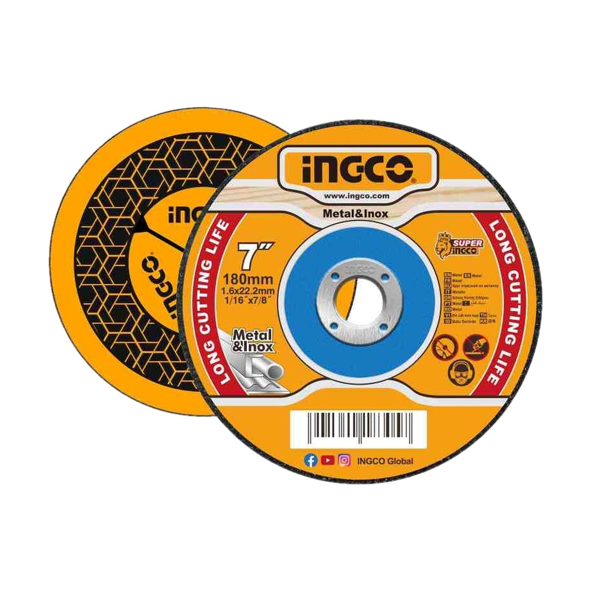 INGCO MCD161801 Metal Cutting Disc 180x1.6 mm