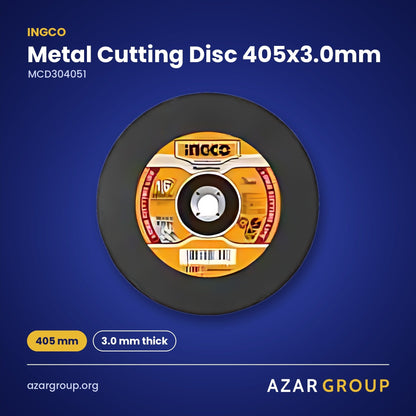 INGCO MCD304051 Metal Cutting Disc 405x3.0mm – 405 mm, 3.0 mm thick