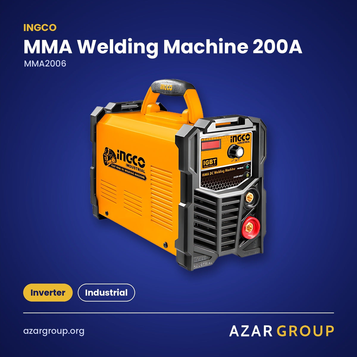 INGCO MMA2006 MMA Welding Machine 200A – Inverter, Industrial