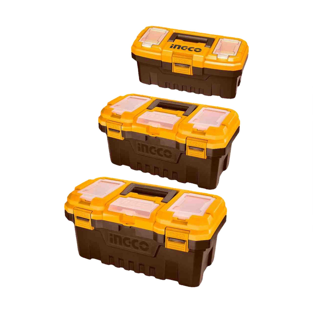 INGCO PBXK0301 Plastic Tool Box Set 3 pcs