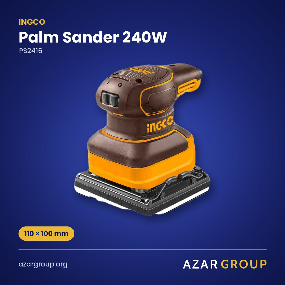 INGCO PS2416 Palm Sander 240W – 110 × 100 mm