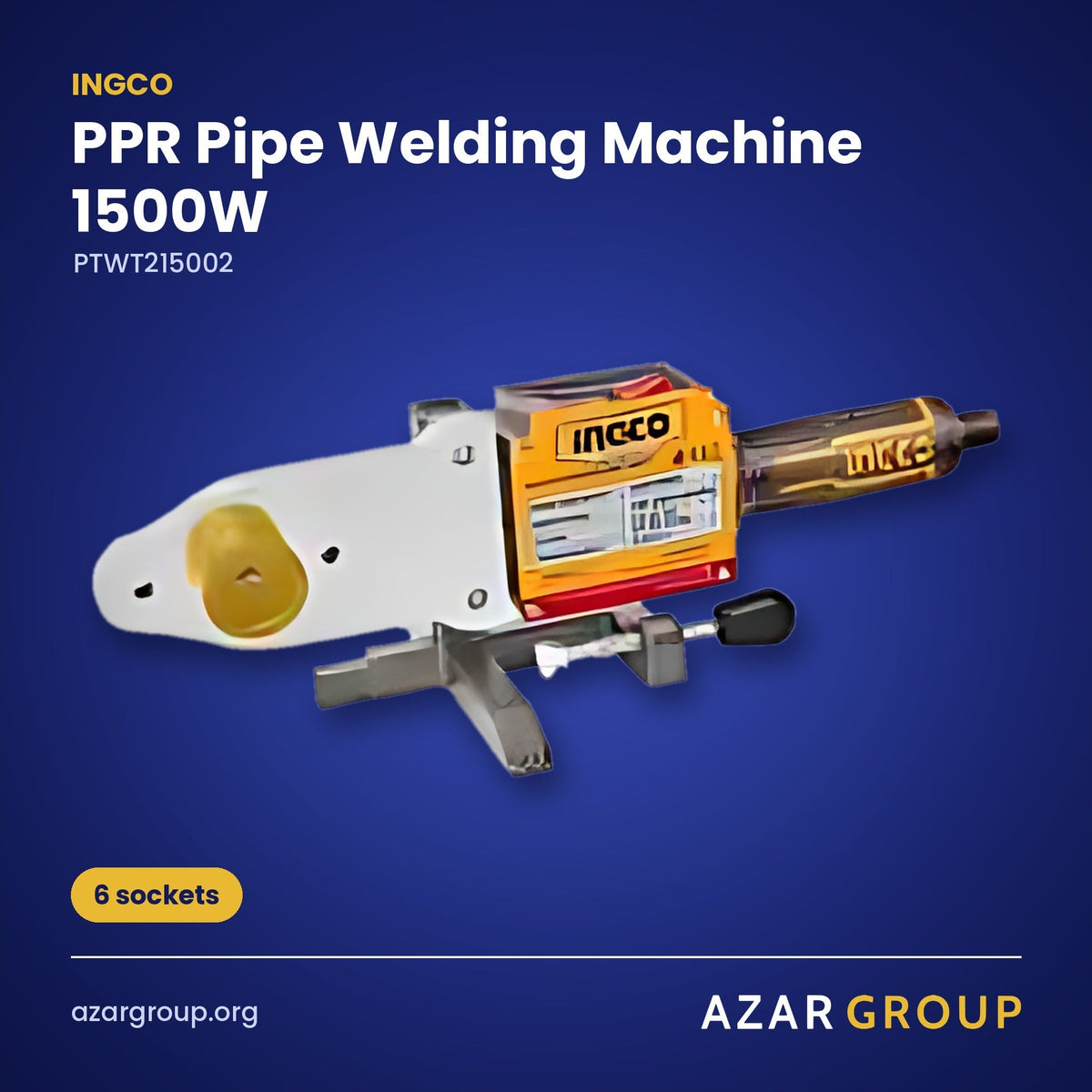 INGCO PTWT215002 PPR Pipe Welding Machine 1500W – 6 sockets