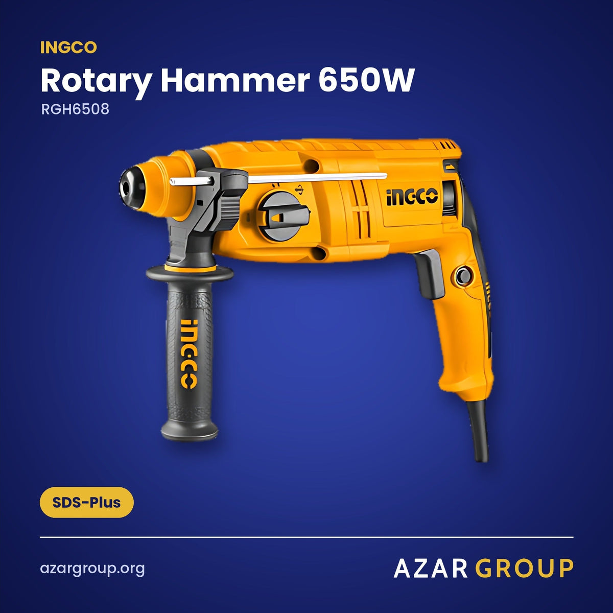 INGCO RGH6508 Rotary Hammer 650W – SDS-Plus