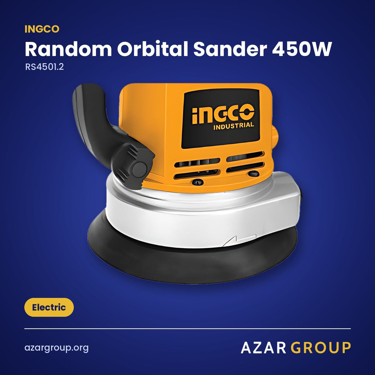 INGCO RS4501.2 Random Orbital Sander 450W – Electric