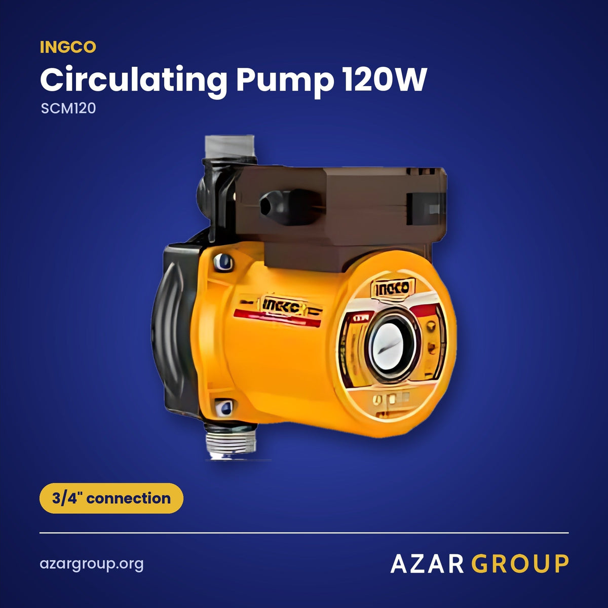 INGCO SCM120 Circulating Pump 120W – 3/4" connection