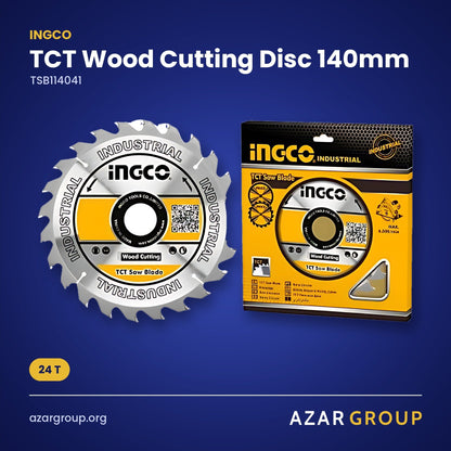 INGCO TSB114041 TCT Wood Cutting Disc 140mm – 24 T