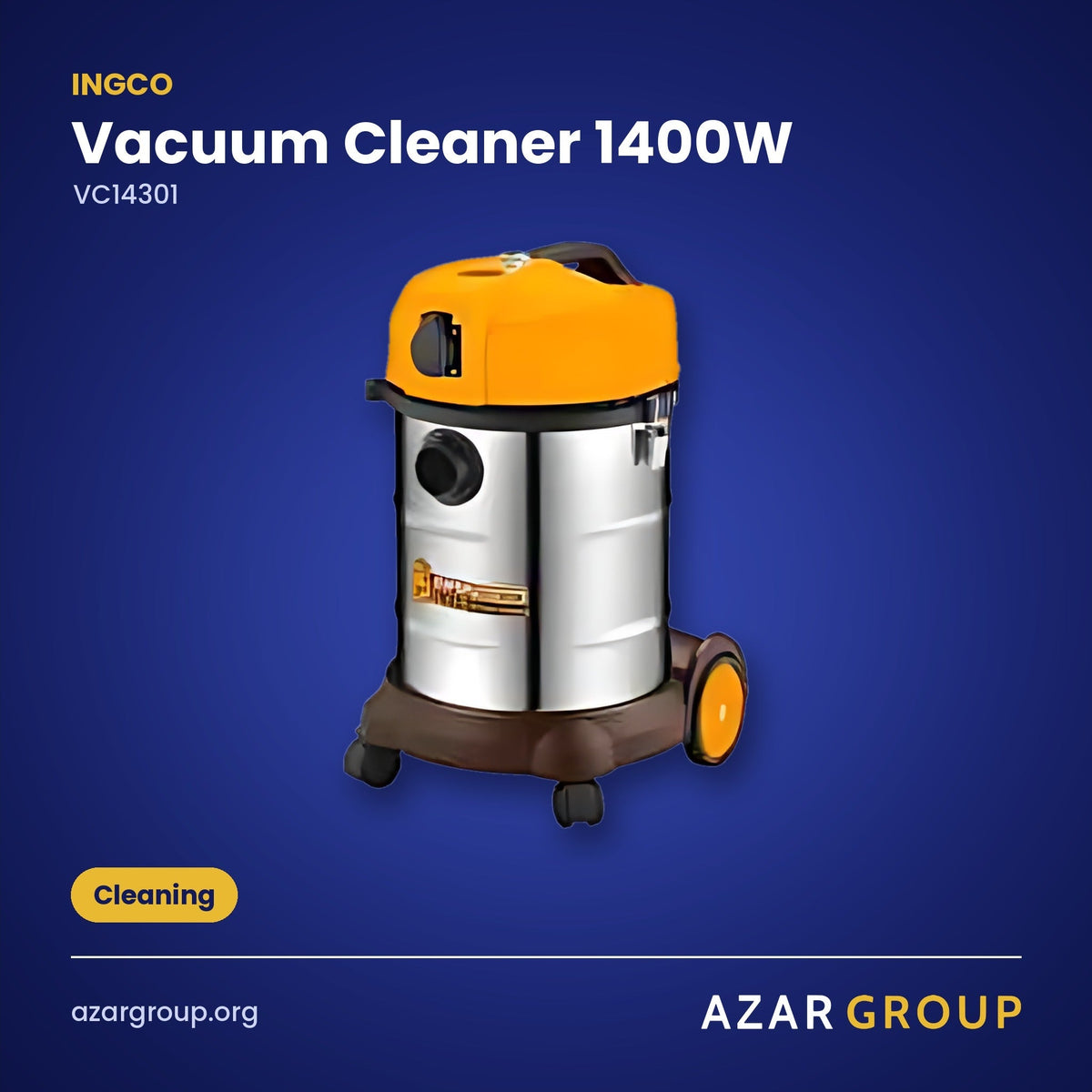 INGCO VC14301 Vacuum Cleaner 1400W – Cleaning