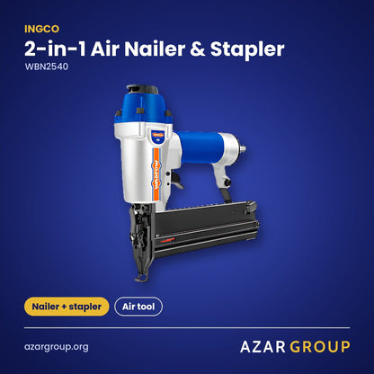 INGCO WBN2540 2-in-1 Air Nailer & Stapler – Nailer + stapler, Air tool