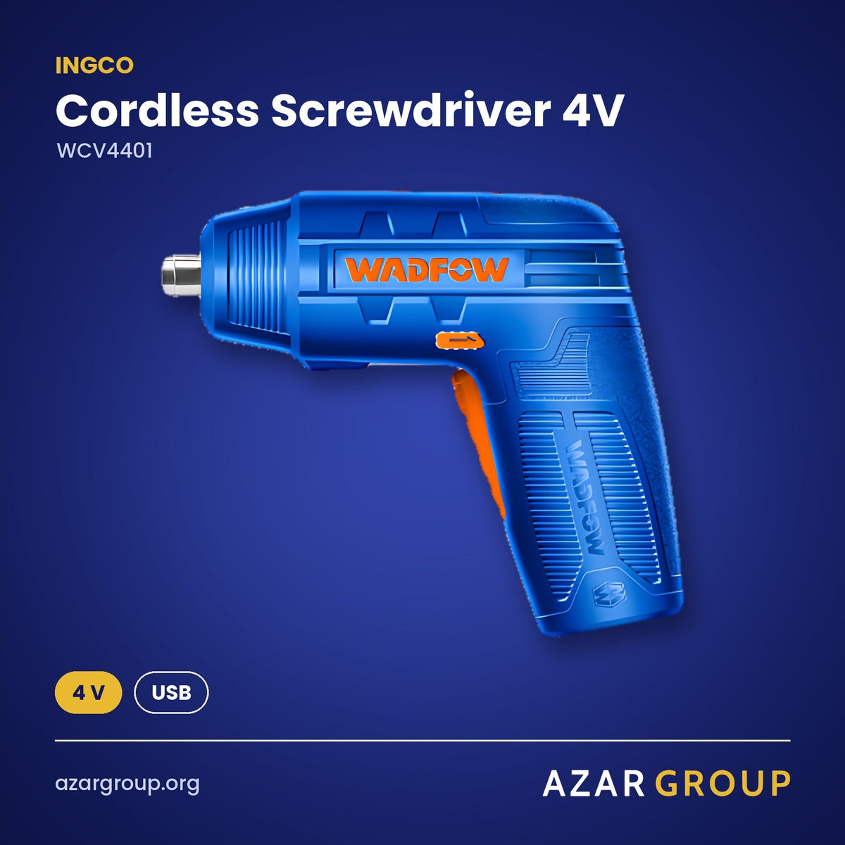 INGCO WCV4401 Cordless Screwdriver 4V – 4 V, USB