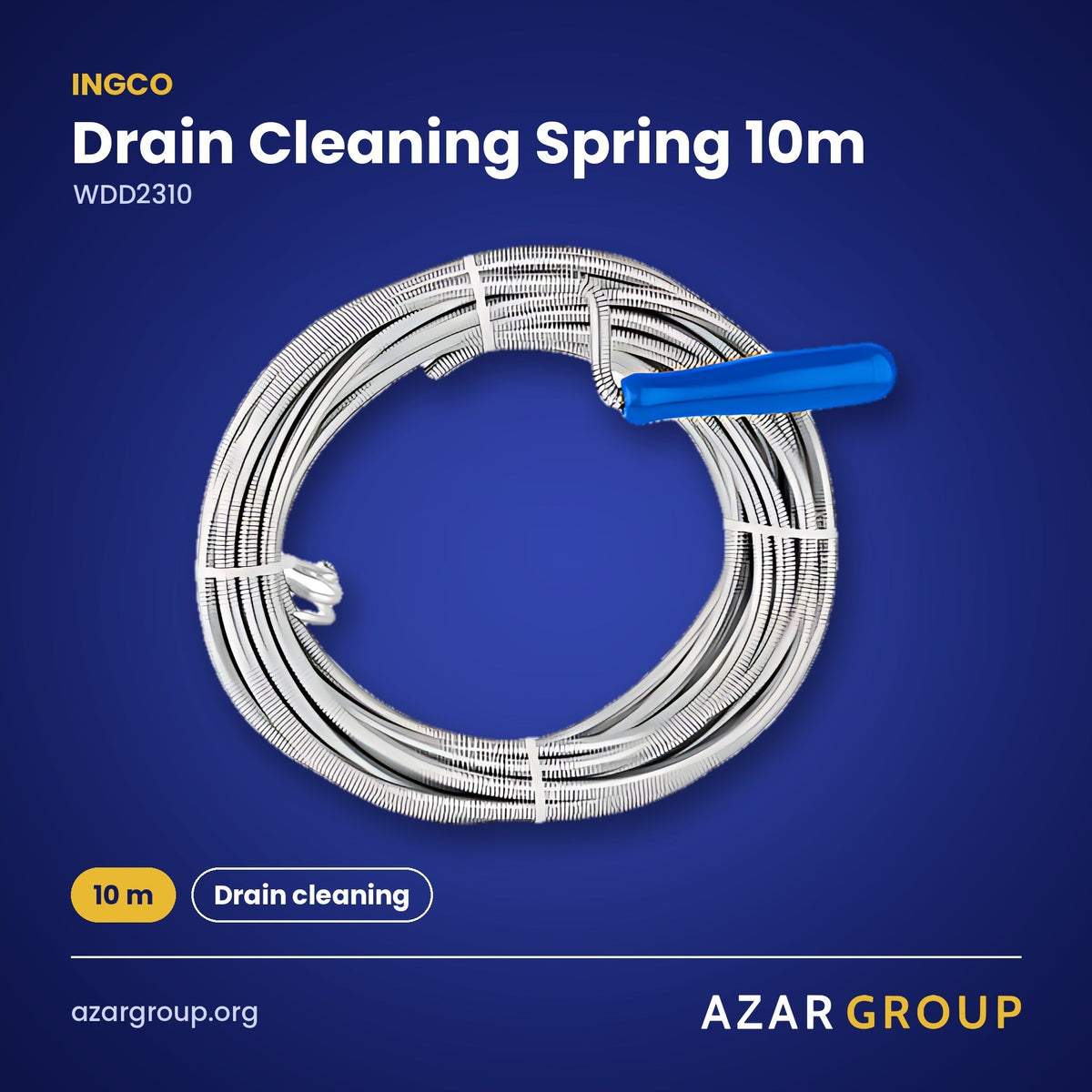 INGCO WDD2310 Drain Cleaning Spring 10m – 10 m, Drain cleaning