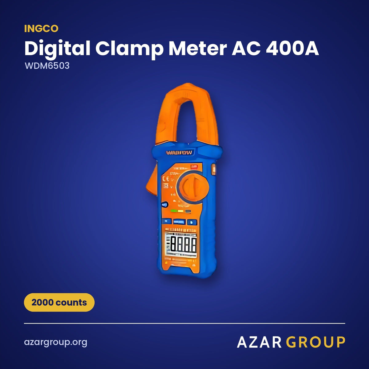 INGCO WDM6503 Digital Clamp Meter AC 400A – 2000 counts