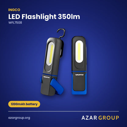 INGCO WFL7508 LED Flashlight 350lm – 1200mAh battery