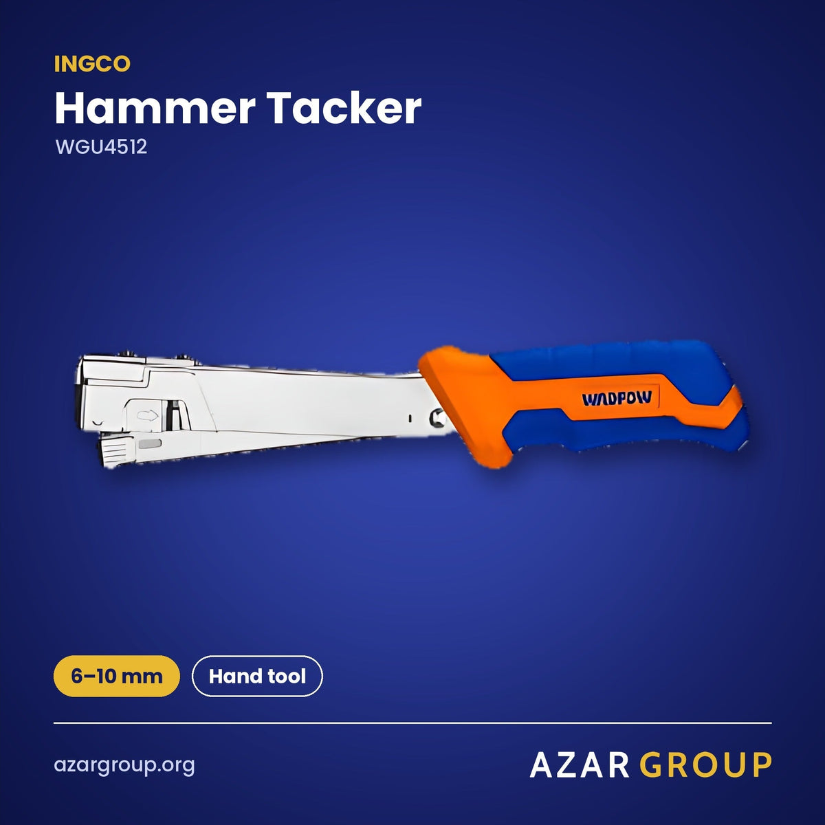 INGCO WGU4512 Hammer Tacker – 6–10 mm, Hand tool