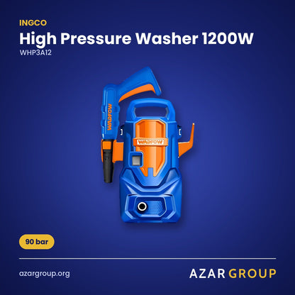 INGCO WHP3A12 High Pressure Washer 1200W – 90 bar
