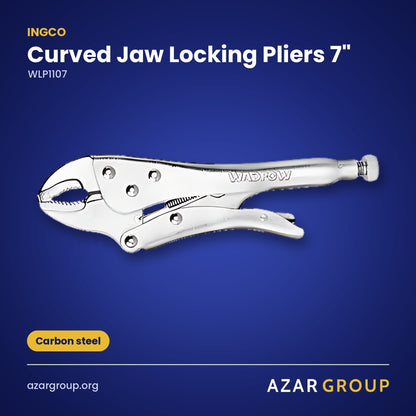INGCO WLP1107 Curved Jaw Locking Pliers 7" – Carbon steel