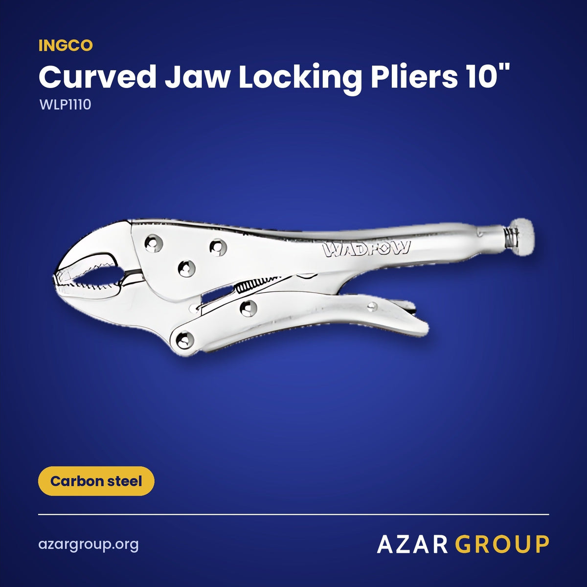 INGCO WLP1110 Curved Jaw Locking Pliers 10" – Carbon steel