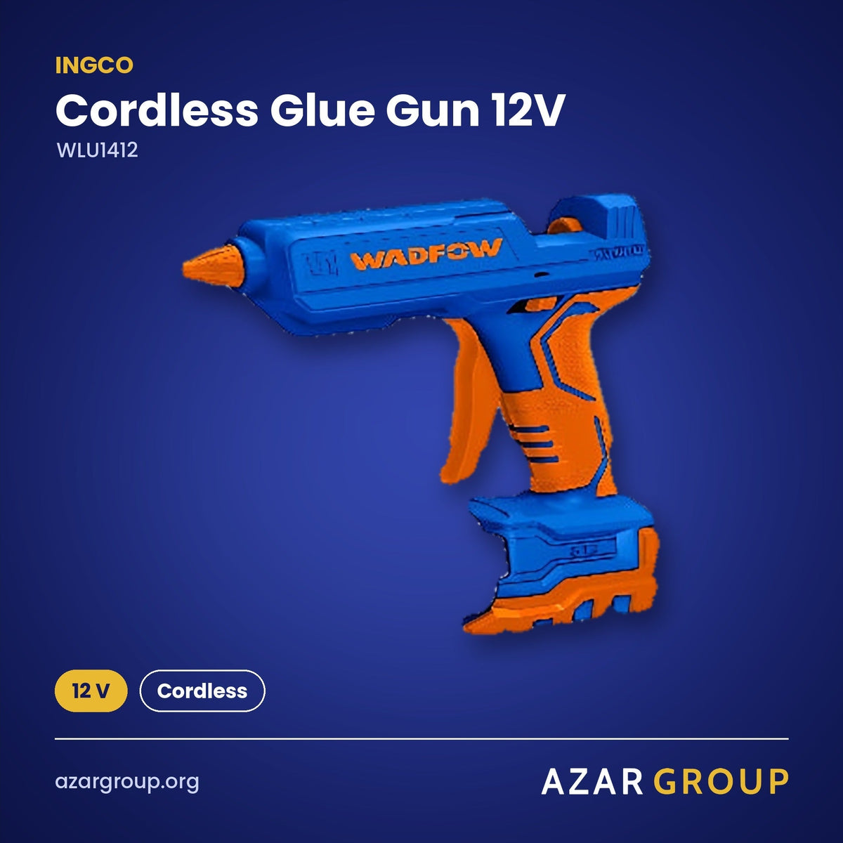 INGCO WLU1412 Cordless Glue Gun 12V – 12 V, Cordless